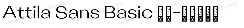 Attila Sans Basic 字体字体转换